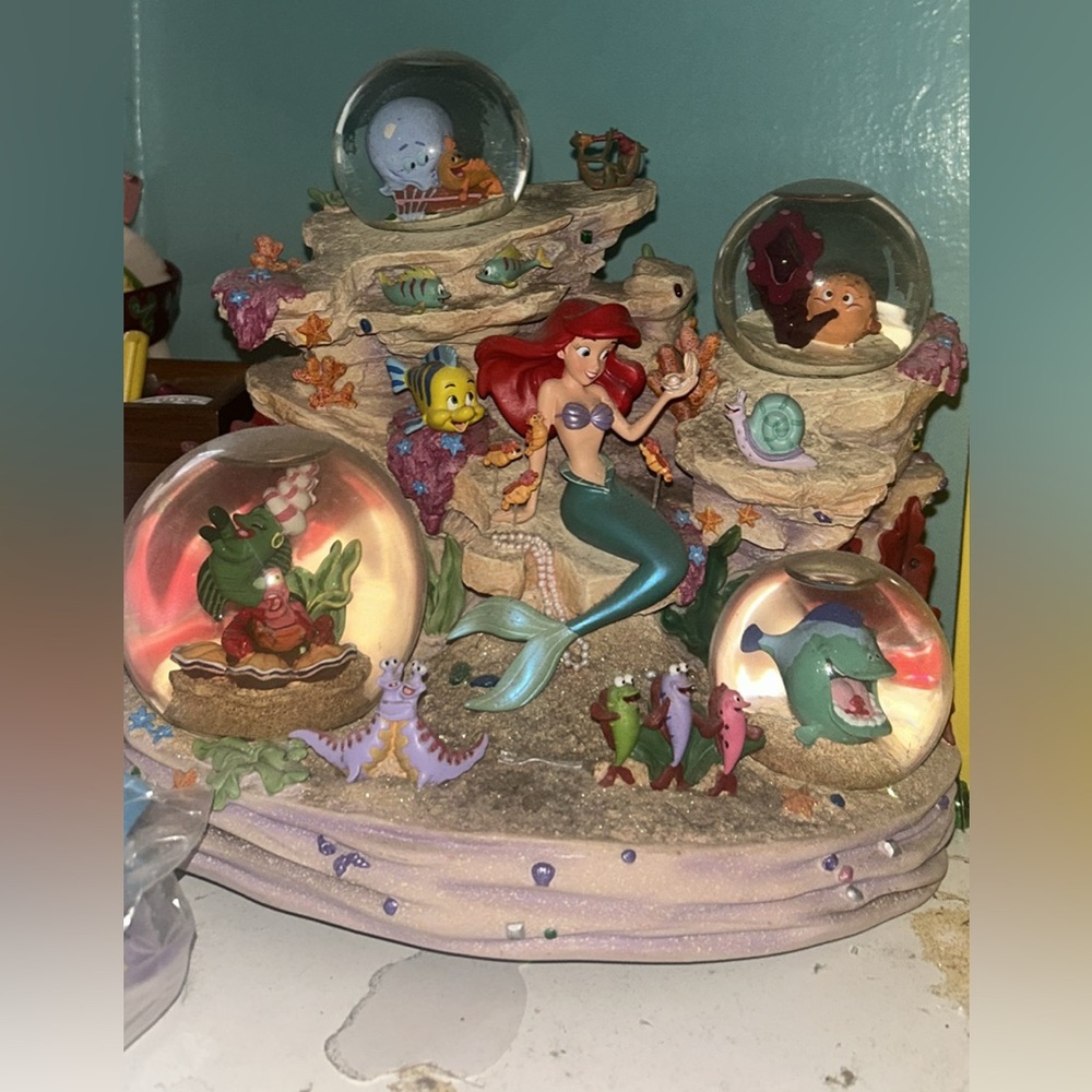 Disney Little Mermaid Snow Globe Set - Multicolor